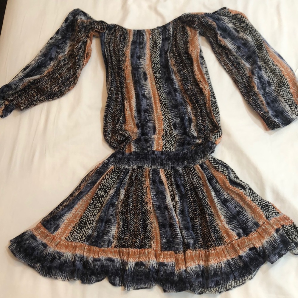 Off the Shoulder Pattern Dress